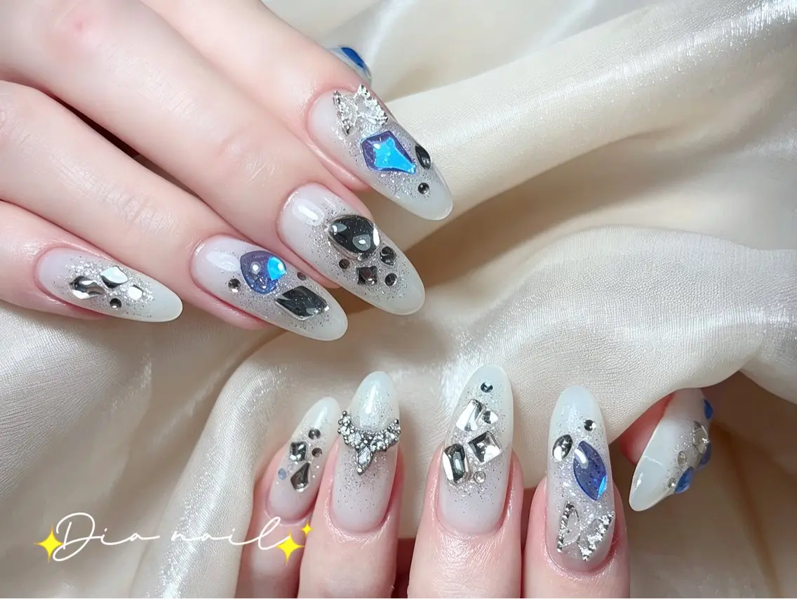 ネイル 韓国ネイル マグネットネイル ニュアンスネイル 夏ネイル ワンホンネイル ハンドネイル Di'a nail ネイルサロンのネイルデザイン