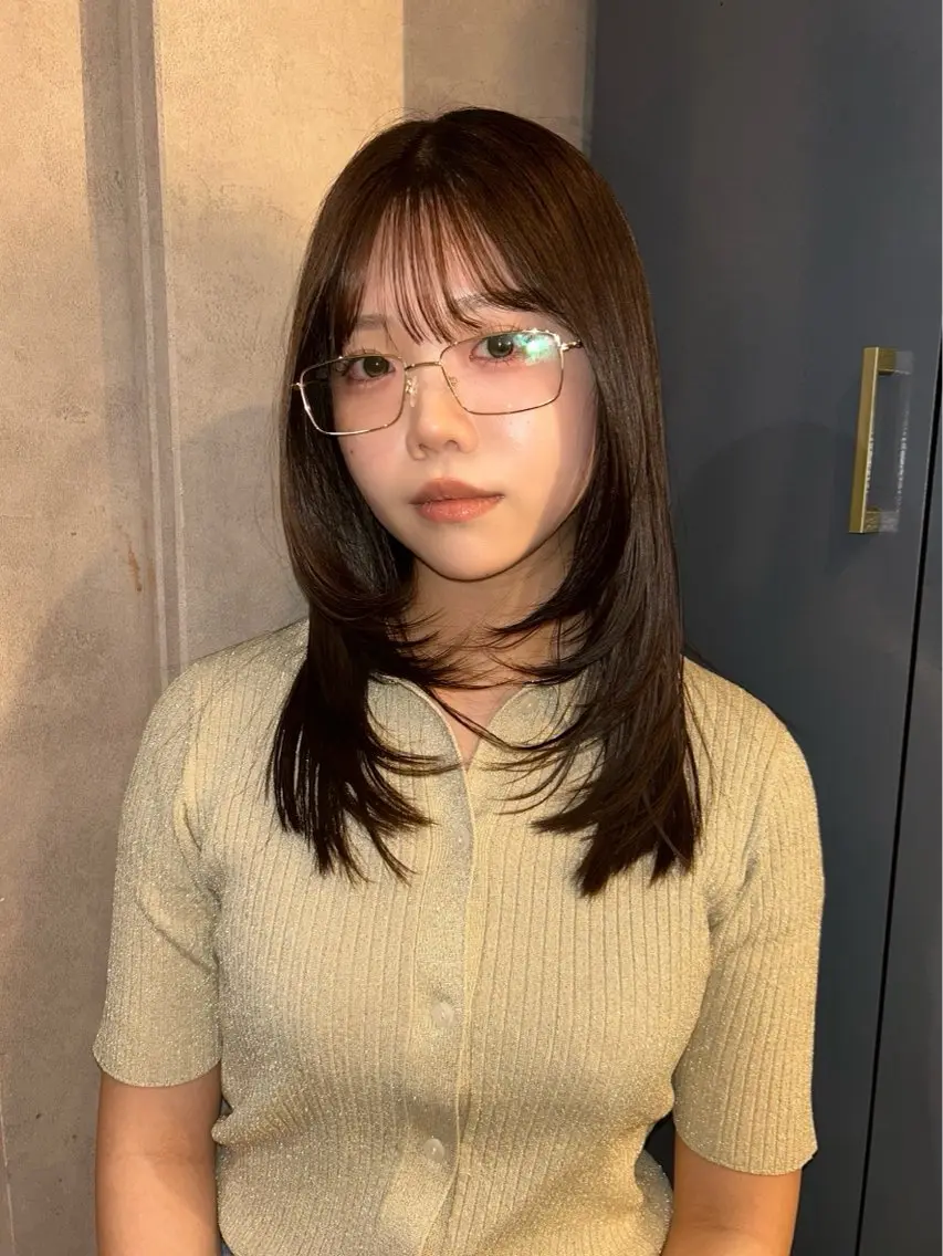カラー ブラウンカラー 透明感カラー モカブラウン ヘアカラー トリートメント Riens/ mayaのヘアスタイル