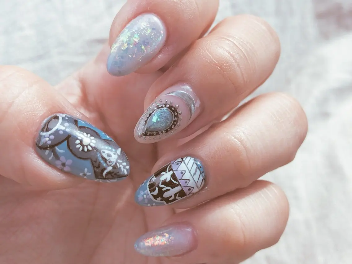 ネイル 持ち込み ハンドネイル nailsalon Lietoのネイルデザイン