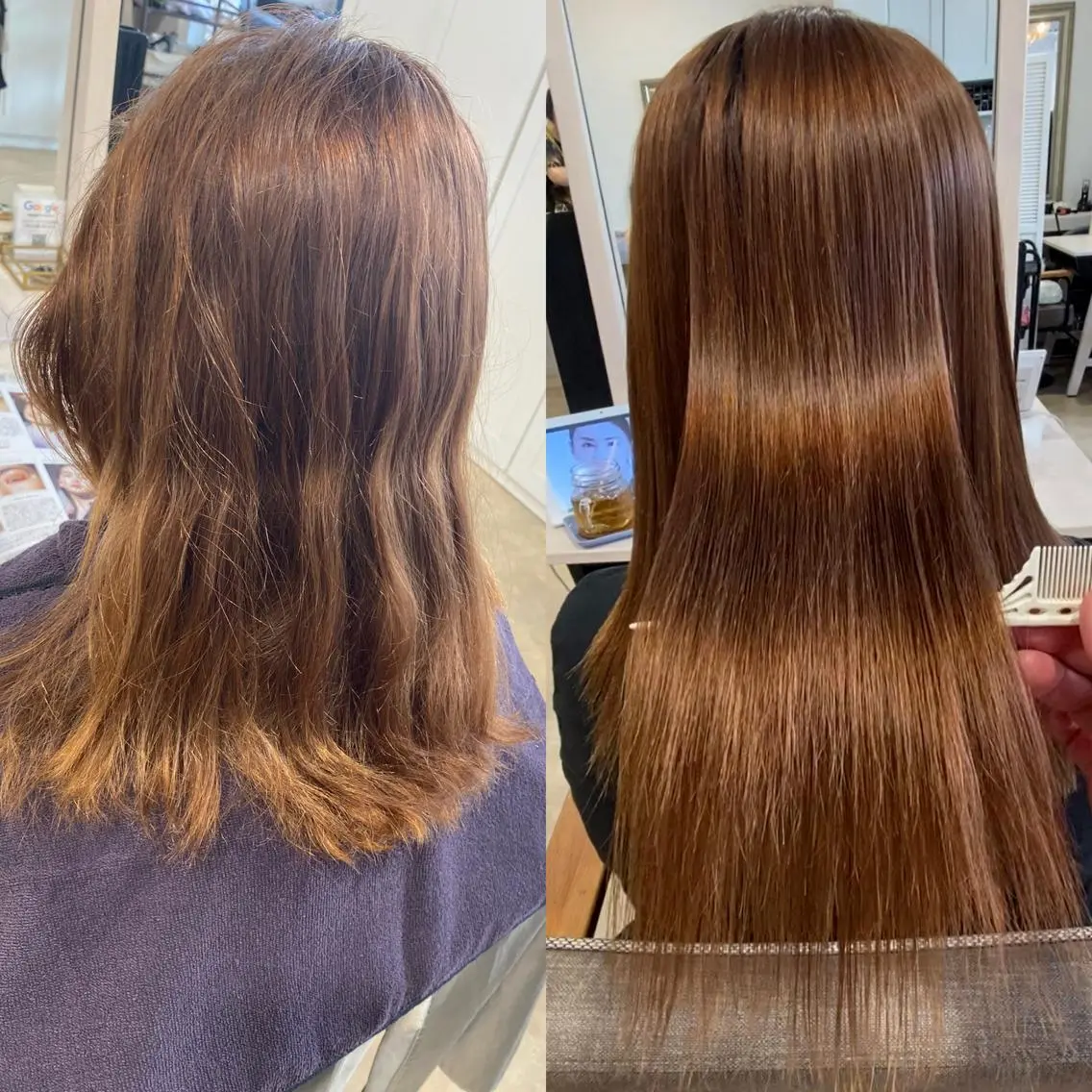 ロング パーマ 縮毛矯正 饒平名 知也のヘアスタイル