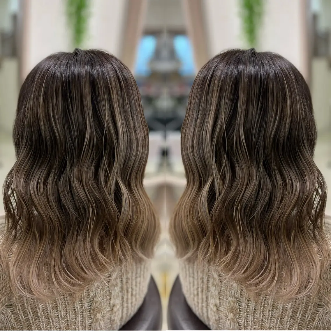 ミディアム カラー ヘアカラー トリートメント KR2S× 亜以加のヘアスタイル