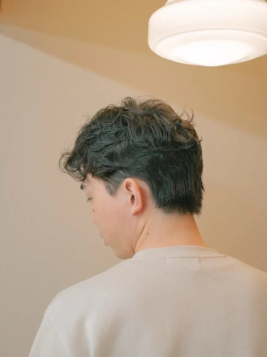 ショート カラー パーマ メンズ メンズパーマ カット パーマ 🔗メンズサロン🔗 Kieのヘアスタイル