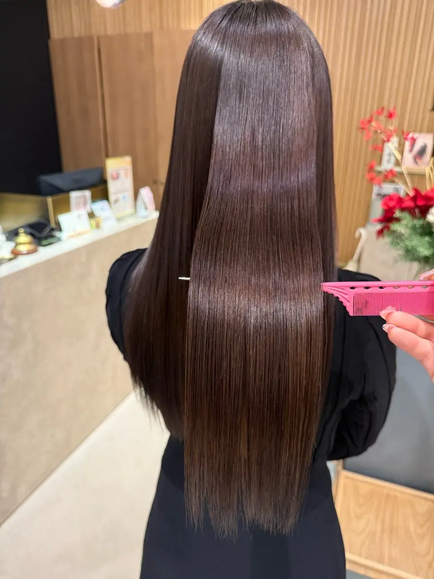 【✨美髪限定✨】骨格修正カット+髪質改善カラー+髪質改善ioLuトリートメント+ReFaファインバブルVEENA💎✨の写真
