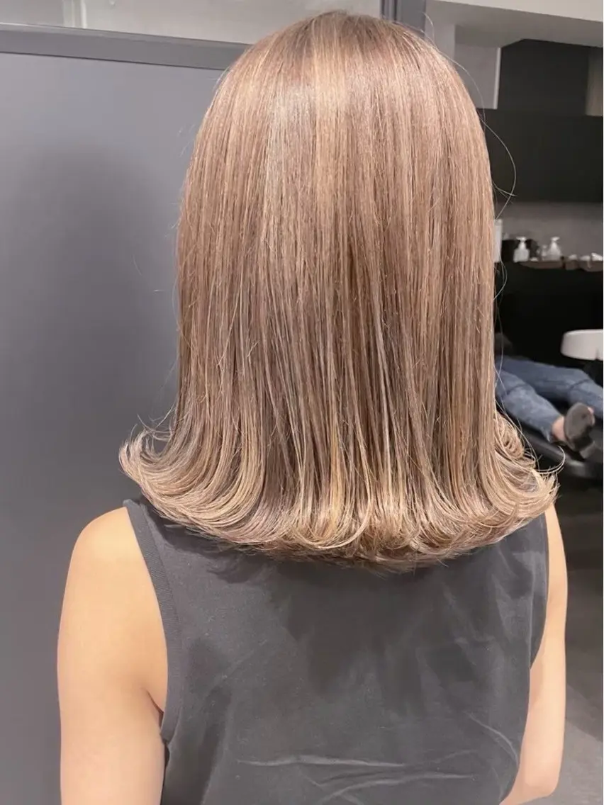 ミディアム ヘアカラー トリートメント BUCKS【天王寺】 バックス【駅30秒】のヘアスタイル