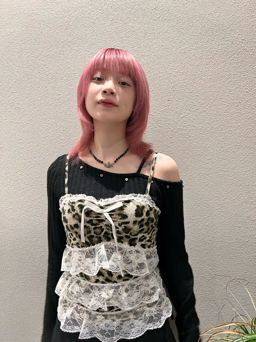 ミディアム カラー happy  man 🌸クロスパーマ🌸のヘアスタイル