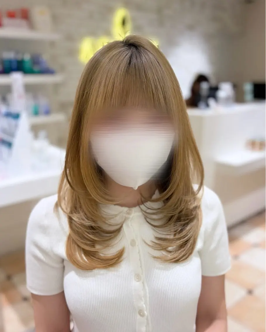セミロング ハイレイヤー レイヤーカット はるな /レイヤーカットのヘアスタイル
