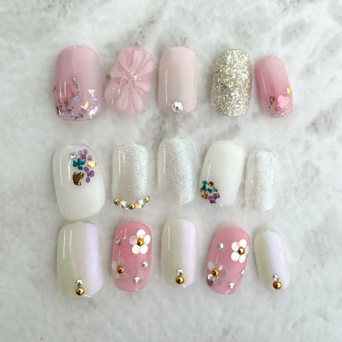 ジェルネイル Spring定額【foot】の写真