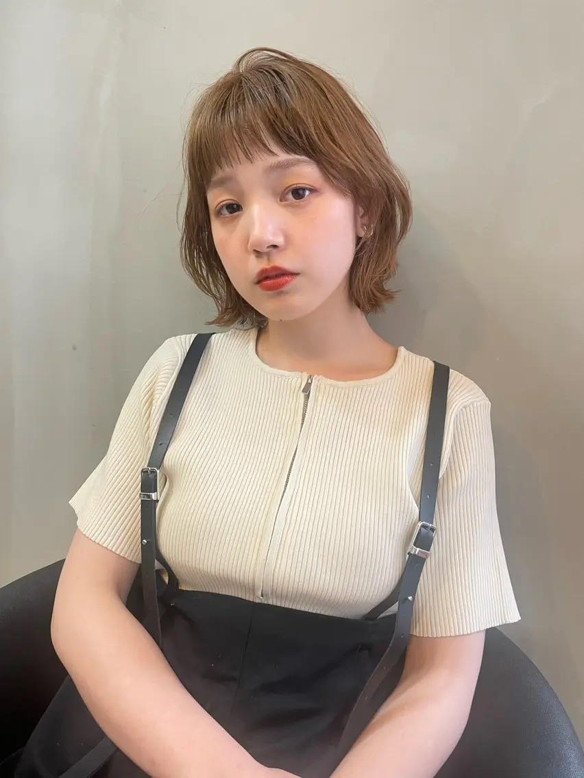 ショート カラー ショートボブ グラデーションカラー ボブ デザインカット 外国人風カラー カット ヘアカラー トリートメント ショート/ボブ/ 心斎橋/宮脇美奈のヘアスタイル