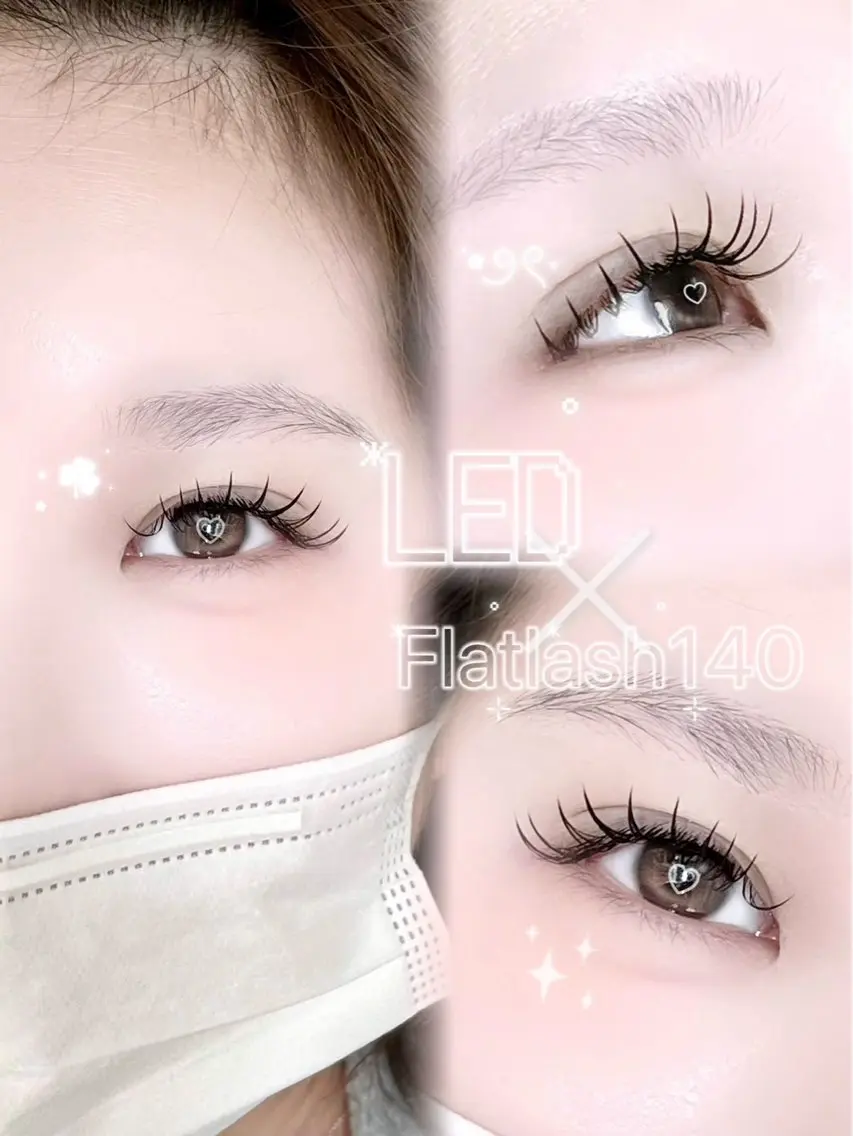 【史上最高のモチ！】LEDエクステ×フラットラッシュ100本の写真