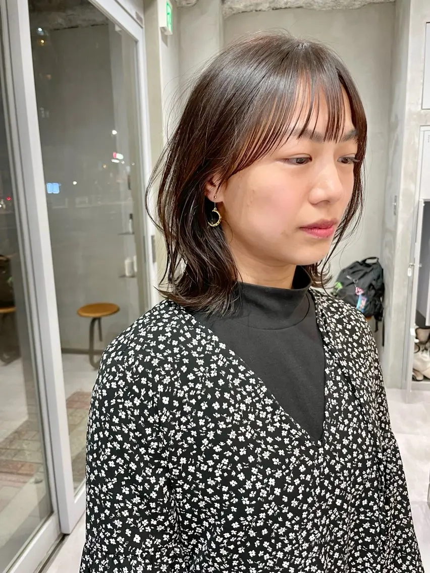 ミディアム カラー カット ヘアカラー 華 /ショート/ボブのヘアスタイル