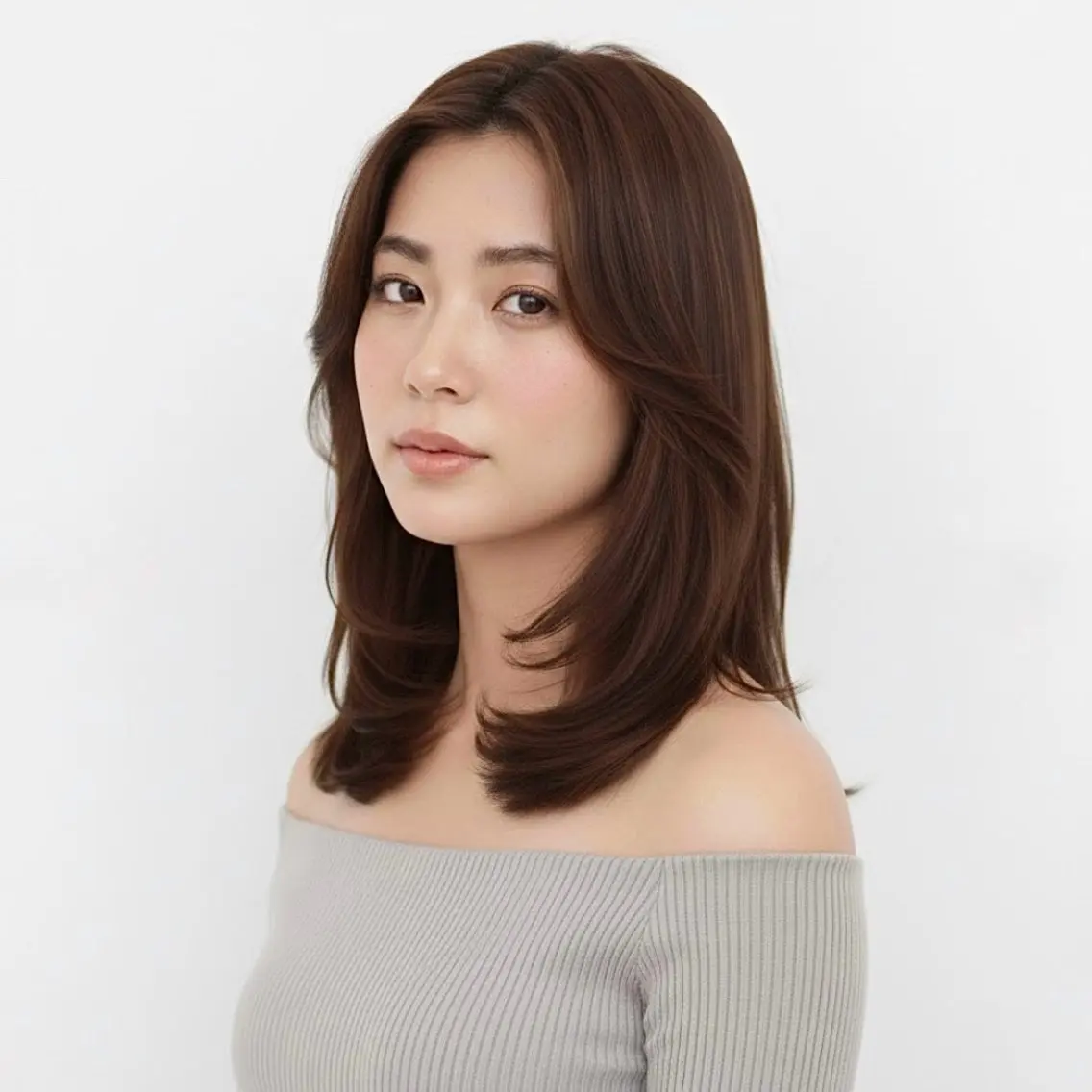 ミディアム カラー ブラウンカラー ナチュラルブラウン トリートメント カット ヘアカラー トリートメント 髪質改善特化KIZU /艶髪研究（京都）のヘアスタイル
