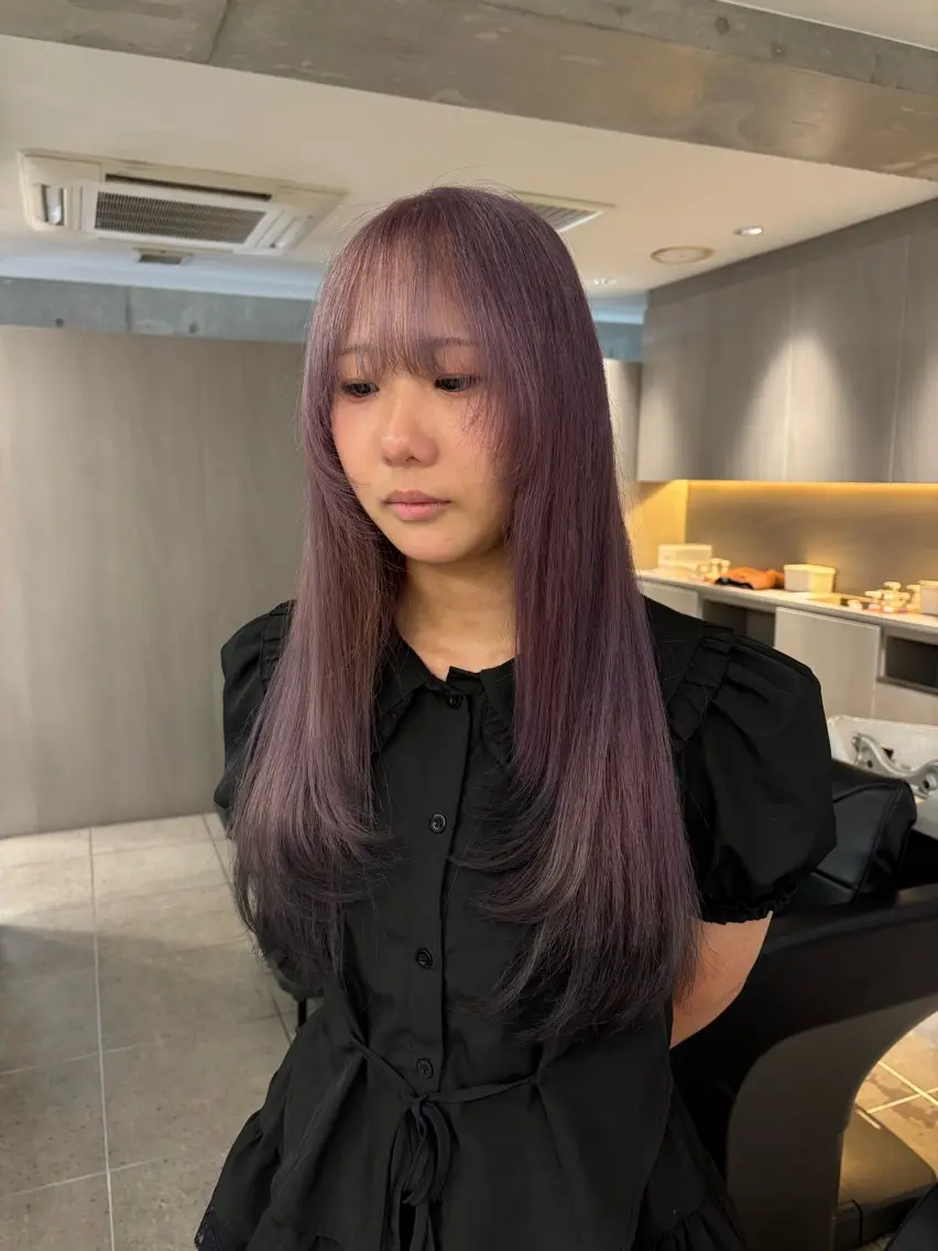 ロング カラー ヘアカラー トリートメント カラーモデル 募集中/なお🎀のヘアスタイル