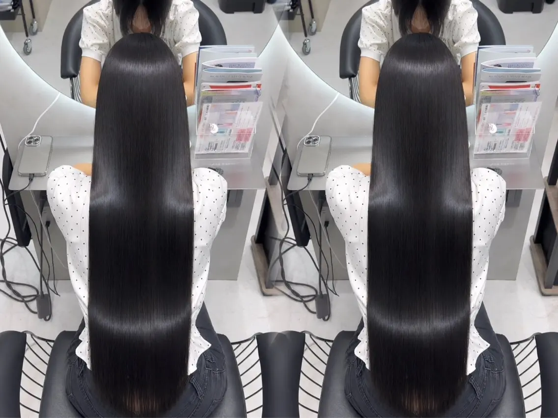 ロング カット トリートメント ワンホンヘア🇨🇳 髪質改善/itaruのヘアスタイル
