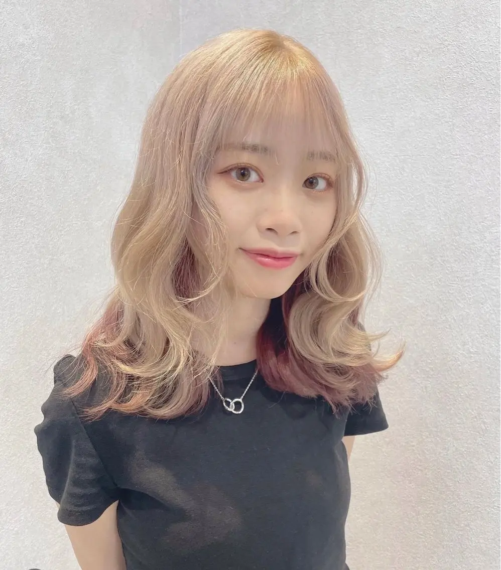カラー 髪質改善カラー /レイヤーカットのヘアスタイル