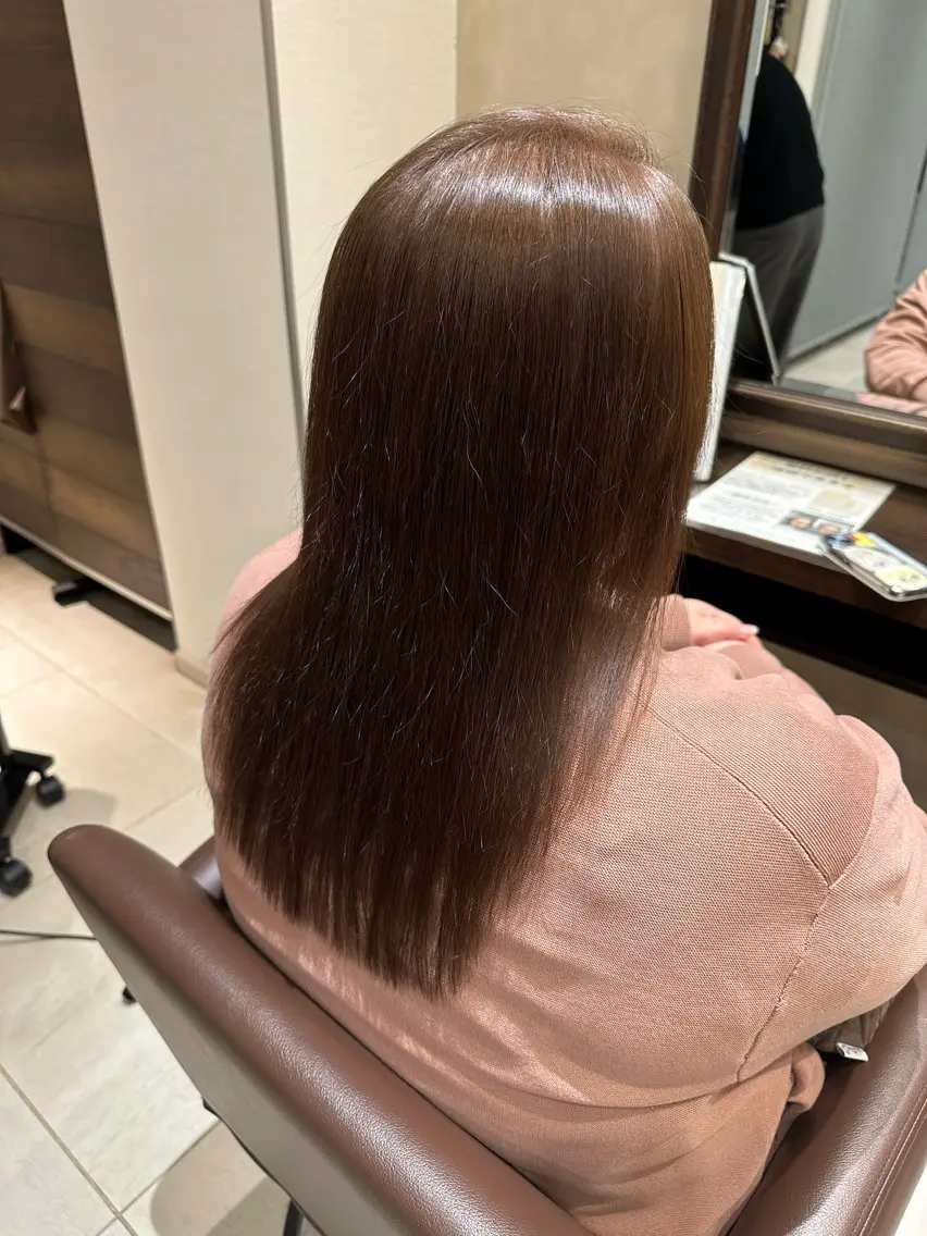 セミロング 髪質改善 縮毛矯正 縮毛矯正 トリートメント 山本 麟太郎のヘアスタイル