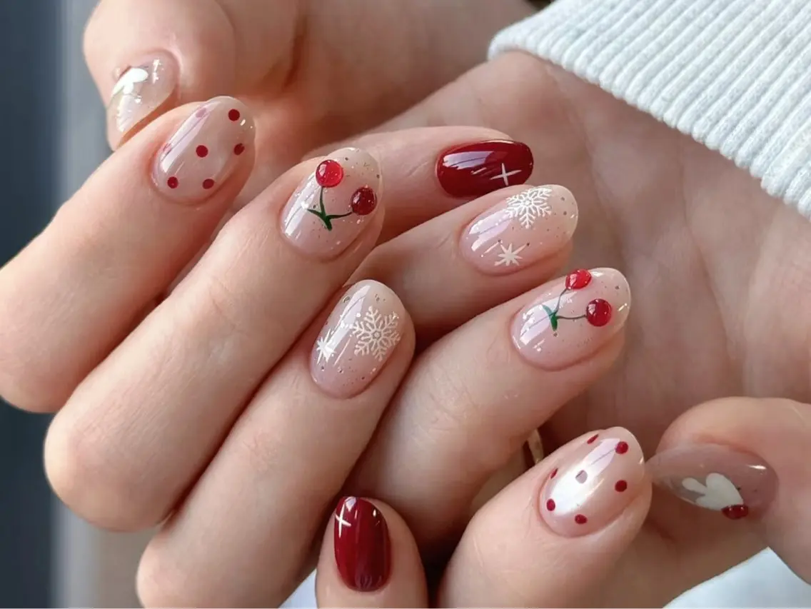 ネイル アートネイル オーロラネイル チークネイル フレンチネイル ガラスフレンチ ハンドネイル 🎀🎀YooLi Nail Salonのネイルデザイン