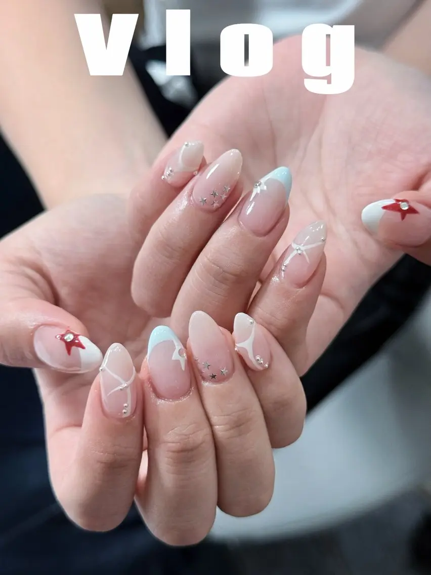 ネイル ボルドー チークネイル 長さ出し フレンチネイル ジェルネイル ハンドネイル VANI Belle Nailのネイルデザイン