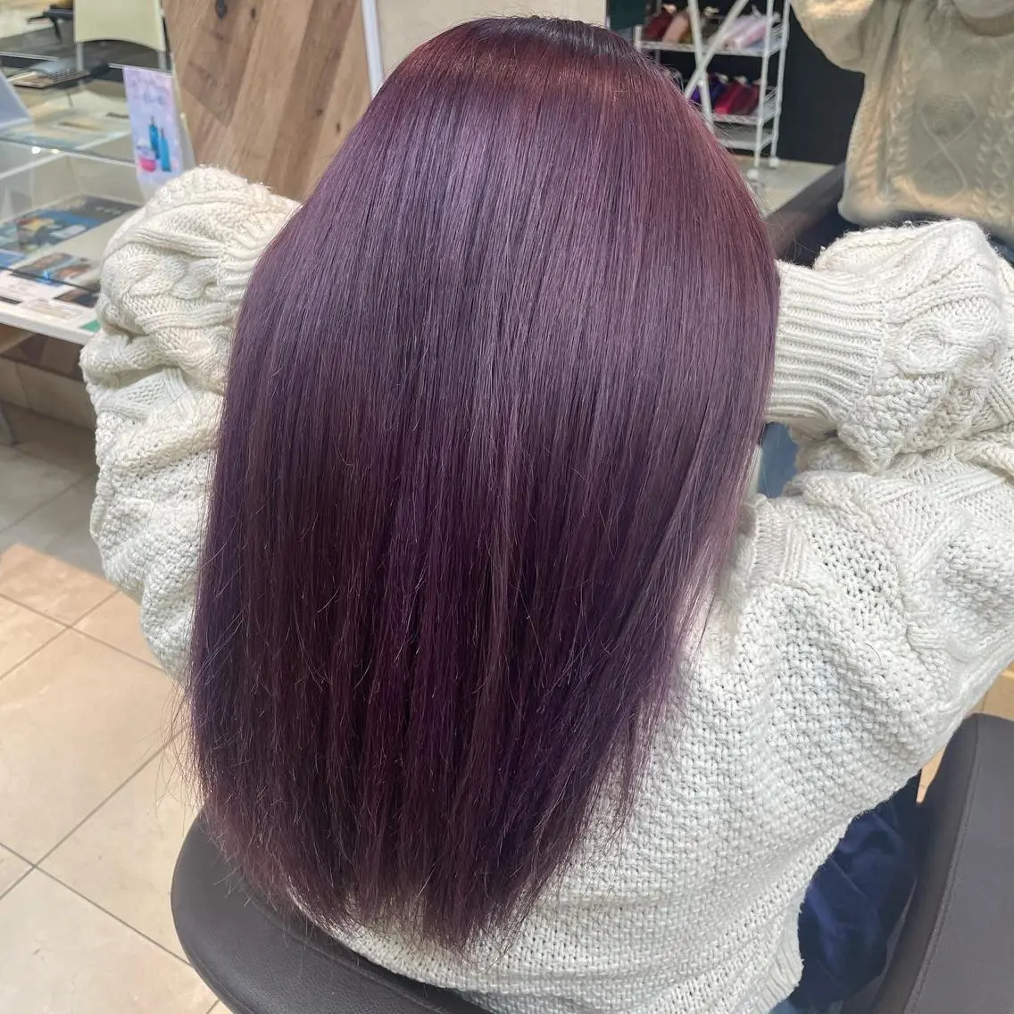 ロング 前田 菜奈子のヘアスタイル