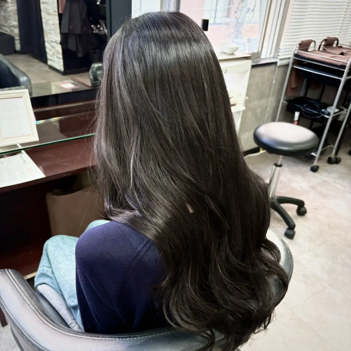 ロング エクステ OZ梅田♡ ゆはなブリーチのヘアスタイル