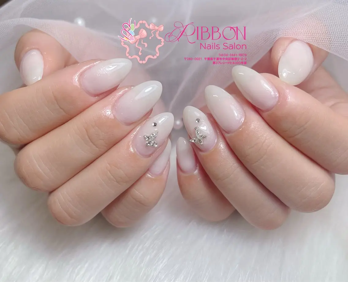ネイル フットネイル フレンチネイル ジェルネイル マグネットネイル 持ち込み ハンドネイル Ribbonnail salonのネイルデザイン