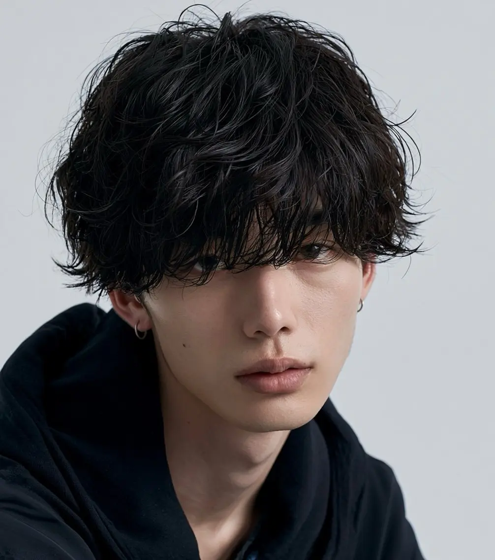ショート パーマ メンズ マッシュ メンズパーマ カット パーマ 【最新】韓国風メンズ スタイル/RAICAのヘアスタイル