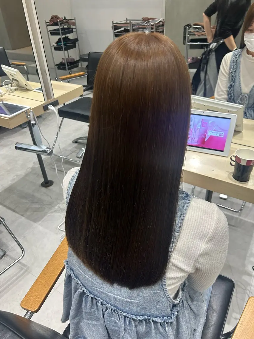 セミロング 艶、美髪カラー✨ harukaのヘアスタイル