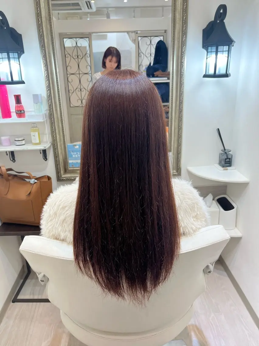 ロング ヘアカラー トリートメント 🎀 ヘアセット 縮毛矯正/ハルナ🎀のヘアスタイル