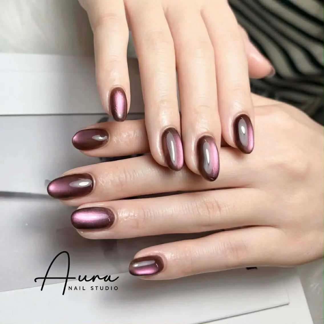 ネイル ハンドネイル Aura Nail HanNaのネイルデザイン