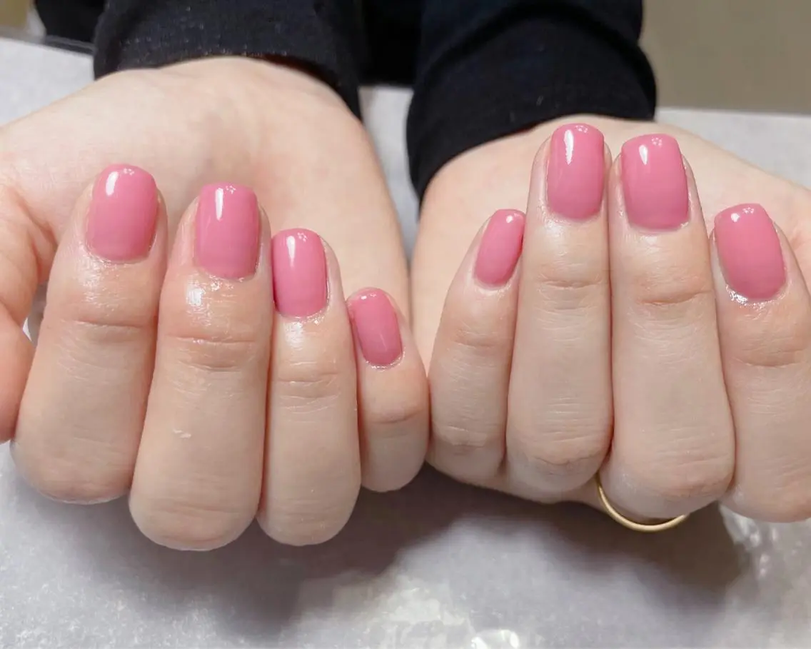 ネイル オフィスネイル ワンカラーネイル BLANC.nail yuuのネイルデザイン