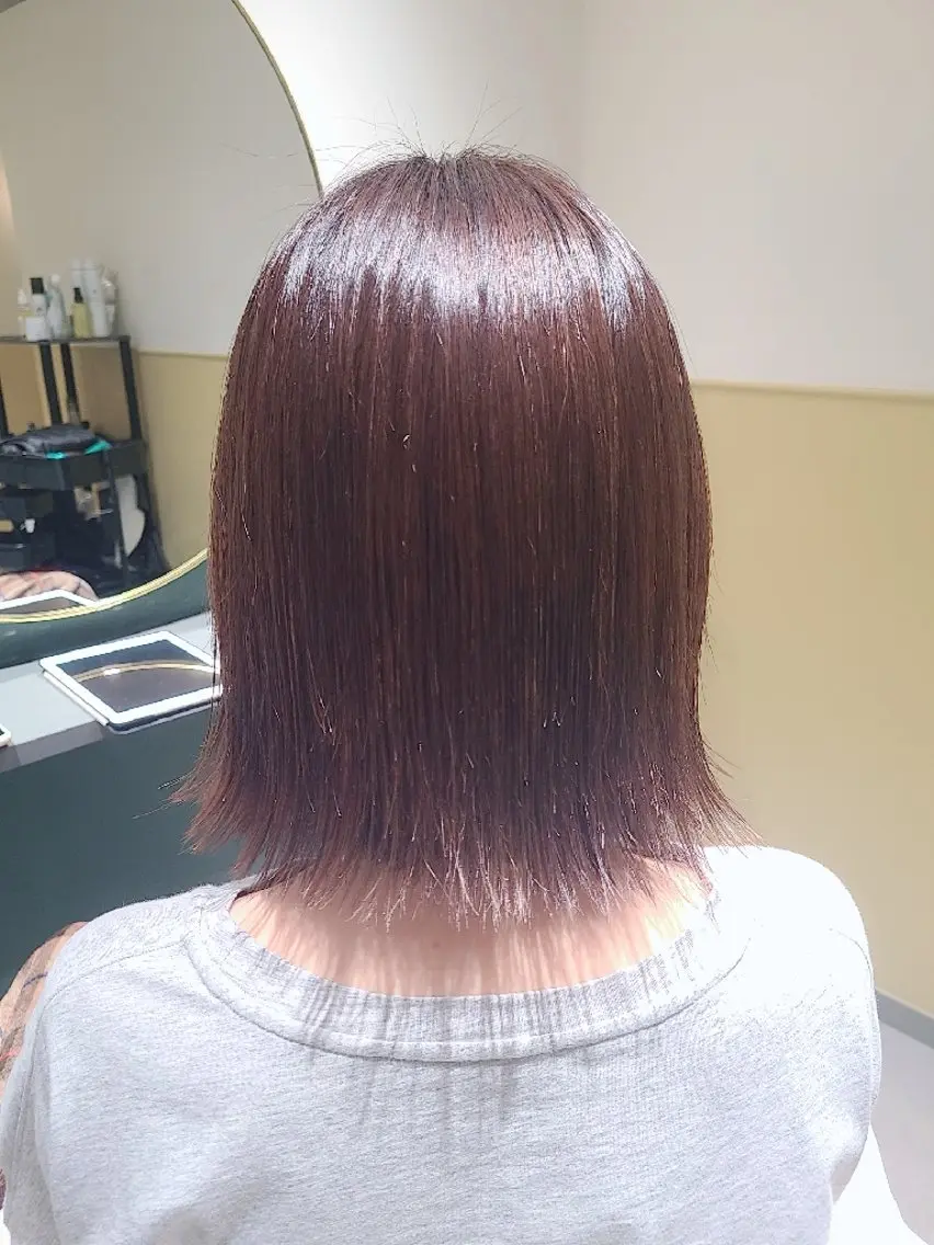 ショート ボブ 小顔カット 外ハネヘア カット トリートメント  髪質改善＋艶専門  ✧ オオノのヘアスタイル