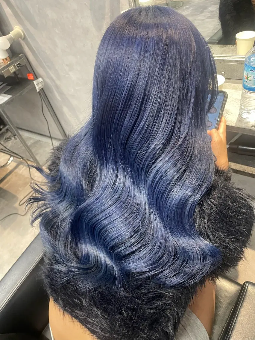 セミロング ヘアカラー mimiiy fukaのヘアスタイル