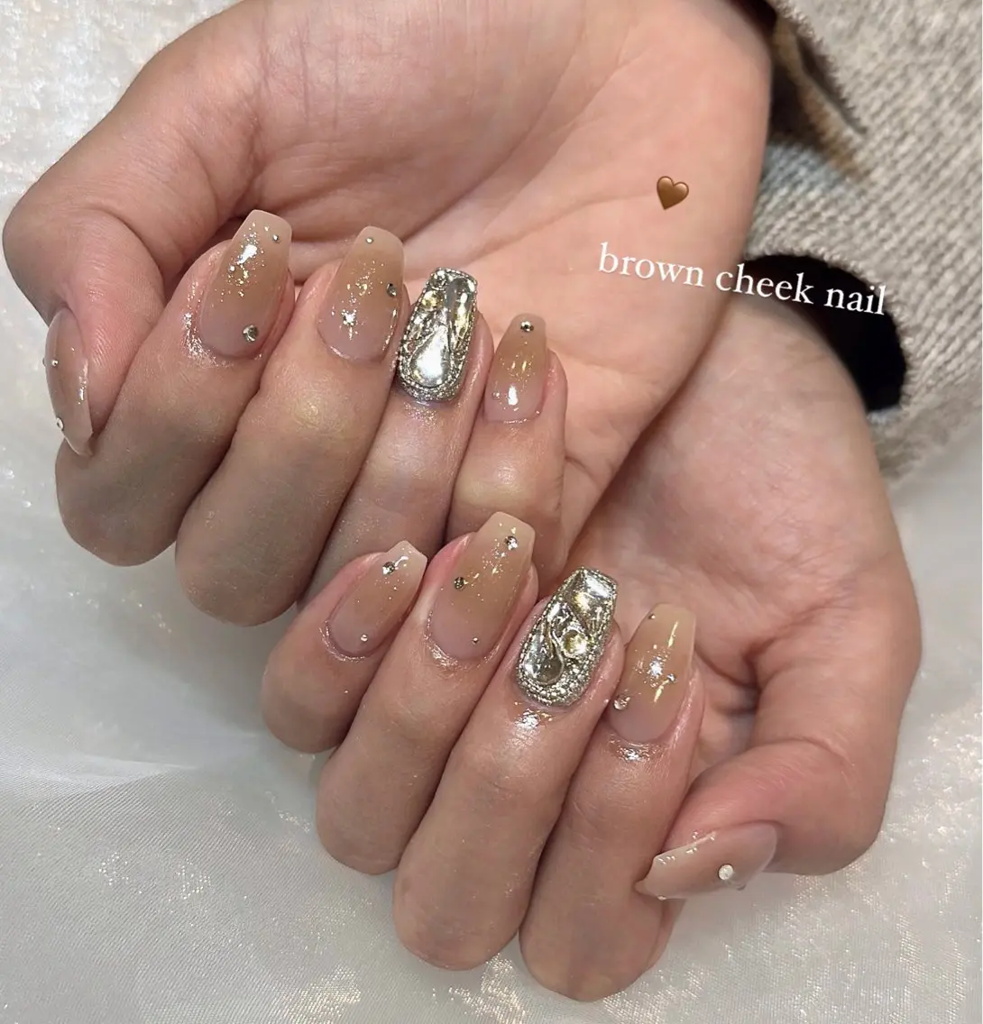 ネイル ハンドネイル 🧸原宿の美フォルム ネイリスト🧸いいだのネイルデザイン