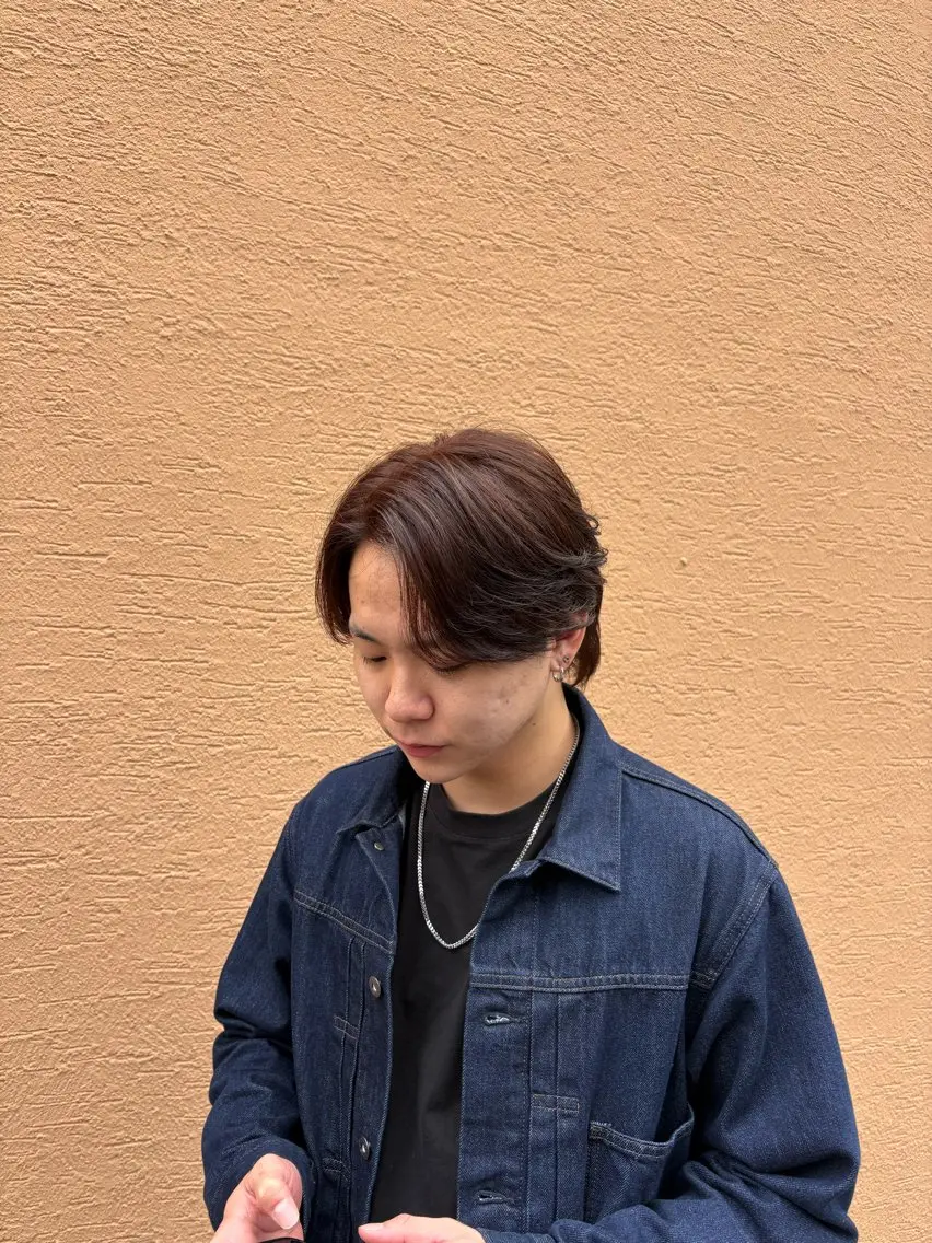 ショート カラー メンズ ヘアカラー 竹保 凜空のヘアスタイル