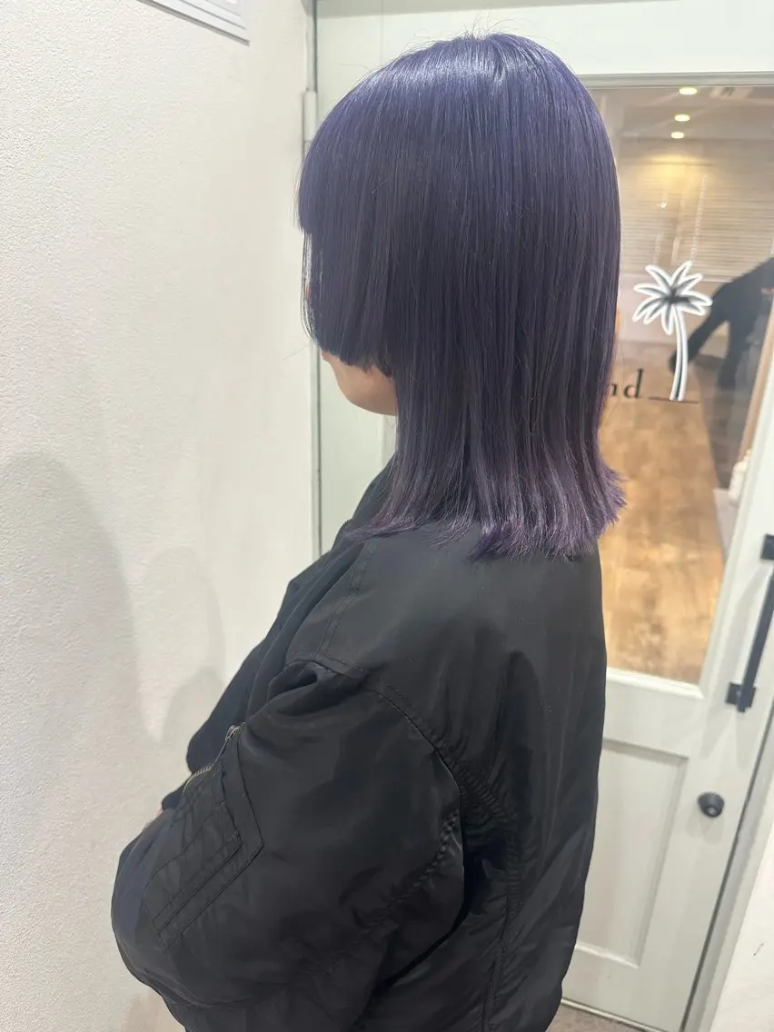 ミディアム カラー ラベンダーカラー ウルフカット カット ヘアカラー トリートメント 🤍2nd🤍田所 美希のヘアスタイル