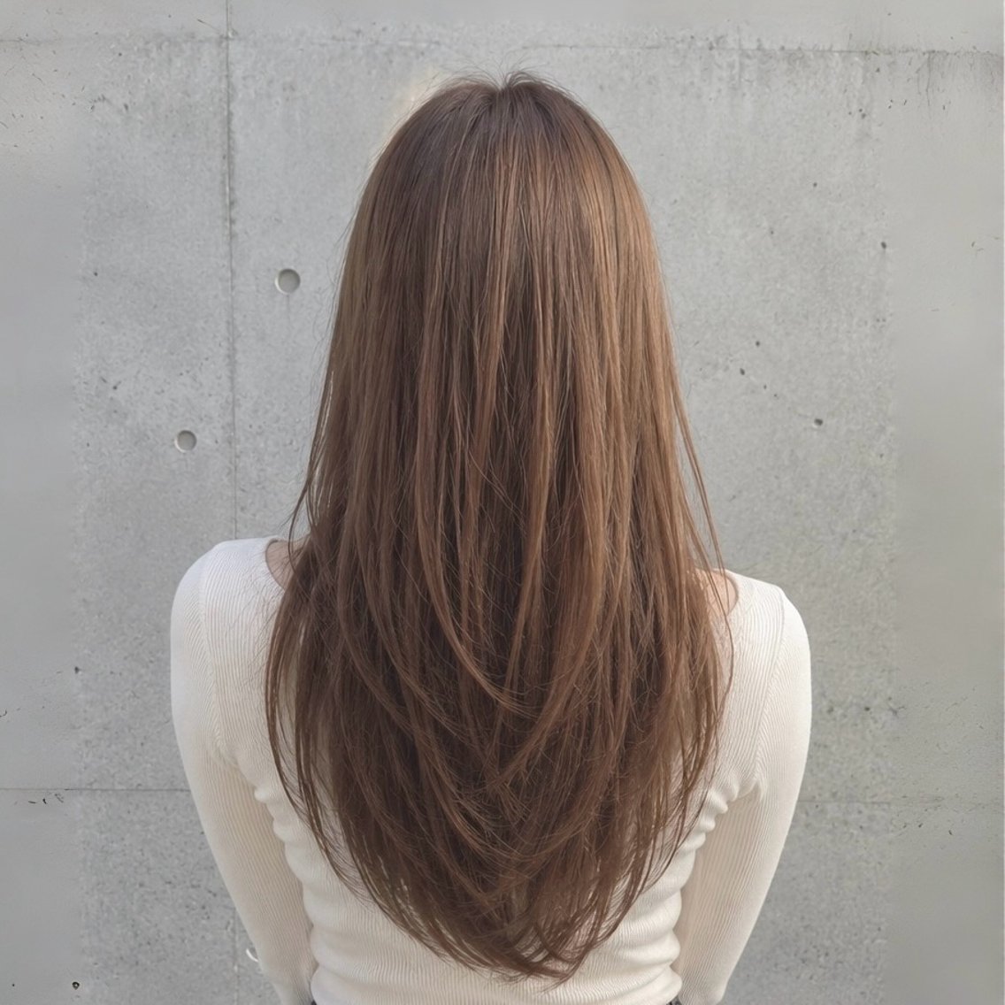 ロング ロングレイヤー 韓国風ヘア レイヤーカット ロング ローレイヤー 《期間限定価格》 ロングレイヤー✂️のヘアスタイル
