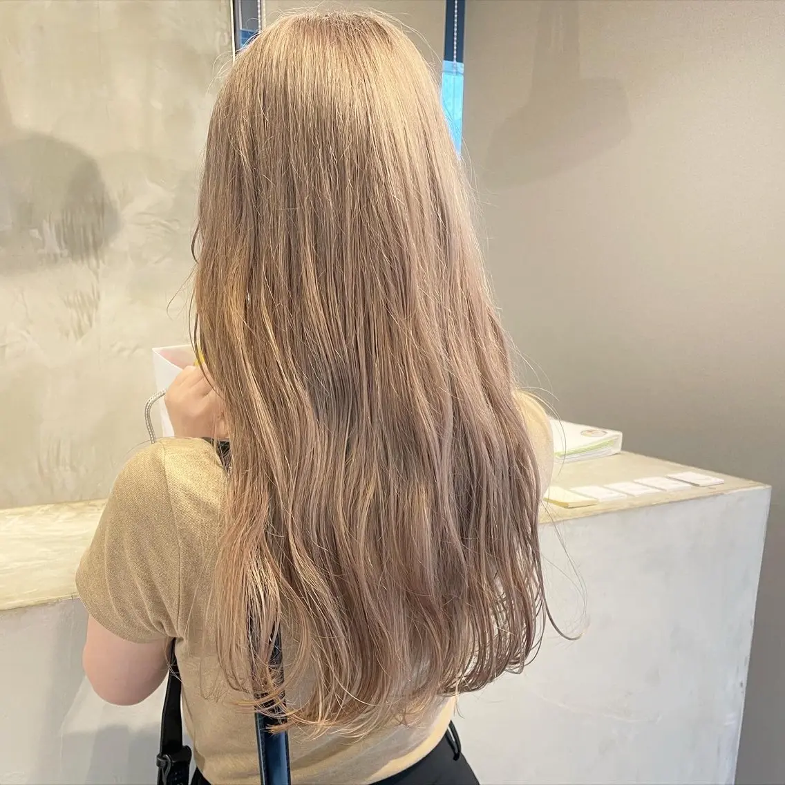 ロング カラー カット ヘアカラー ヤマモト マイのヘアスタイル
