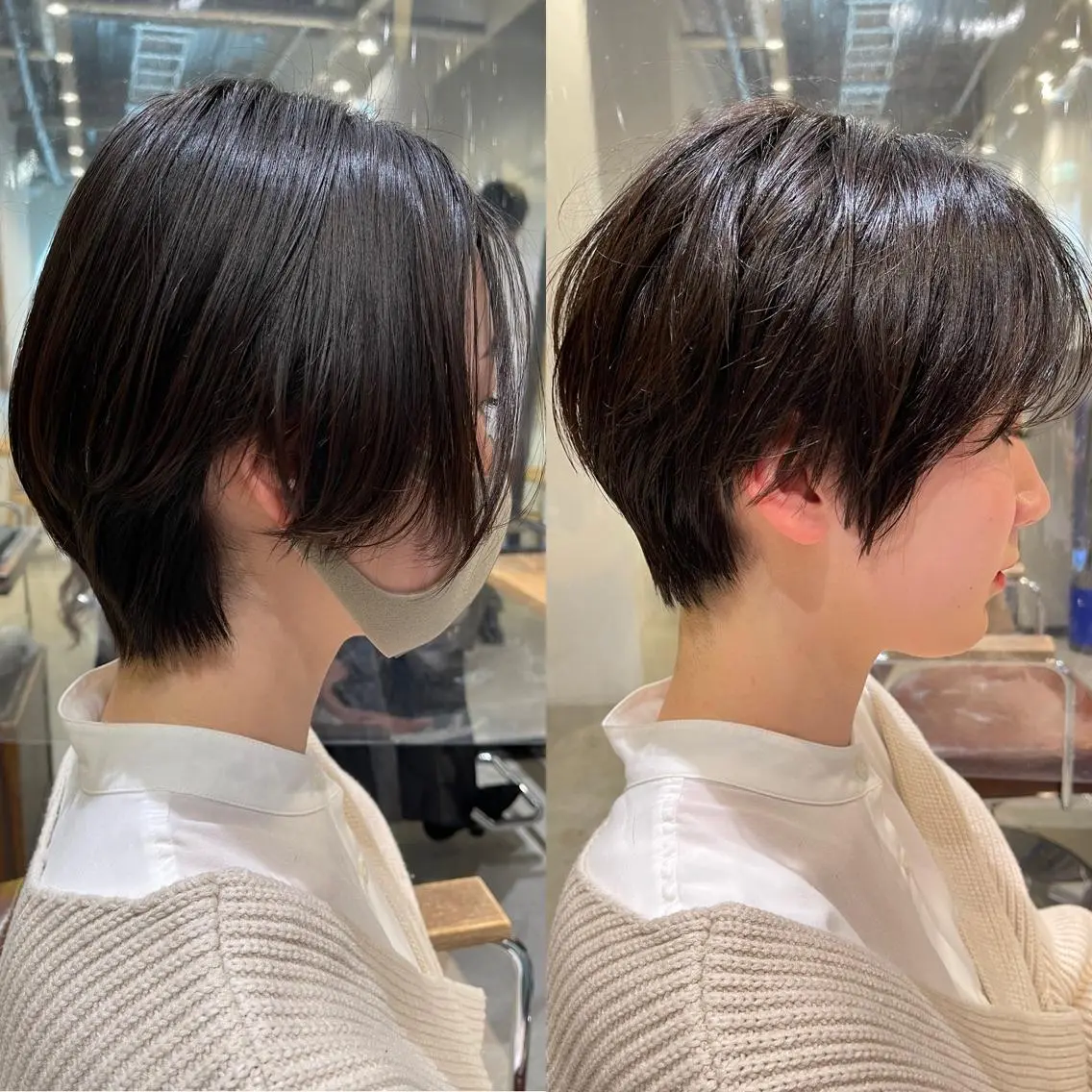 ショート くびれヘア ショートヘア カット トリートメント ショートヘア💫 ハイトーン西田拓馬のヘアスタイル
