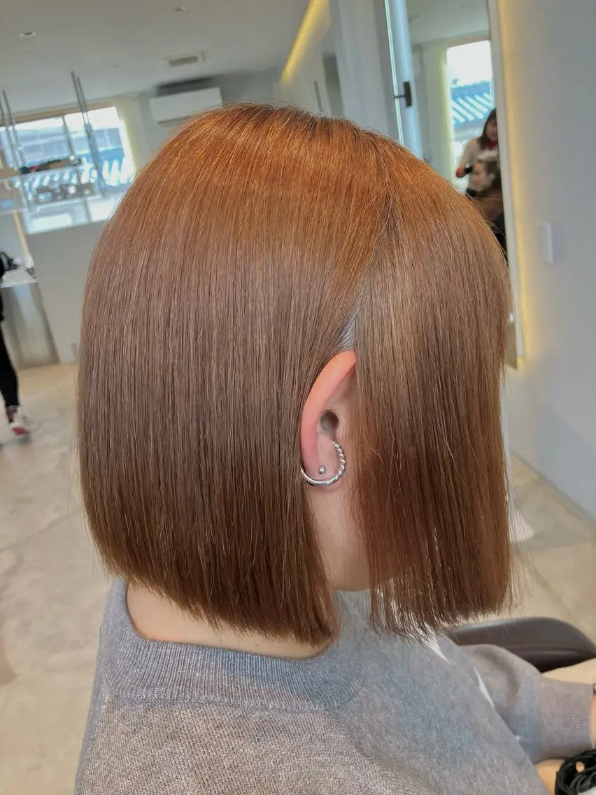 ショート ワンレンボブ ボブ 似合わせカット OCHIAI KEISUKEのヘアスタイル
