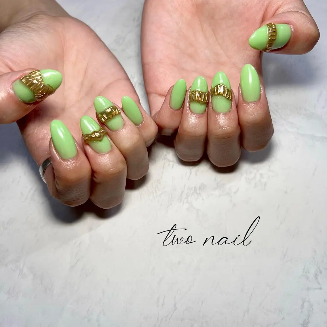 ネイル アートネイル フットネイル ハート ニュアンスネイル ホワイト two nailのネイルデザイン