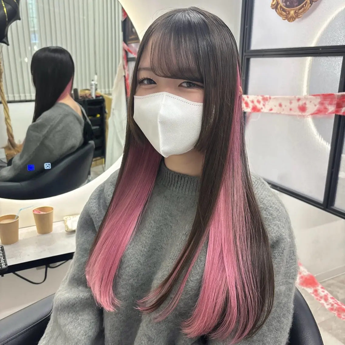 ロング カラー ヘアカラー Ren. 🦋デザインカラーのヘアスタイル