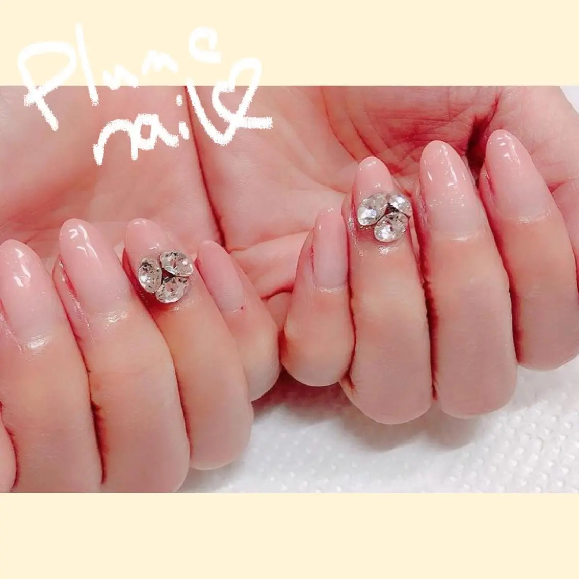 ネイル アートネイル キラキラネイル 韓国ネイル オフィスネイル 春ネイル ハンドネイル plume nail ☆韓国ネイルのネイルデザイン