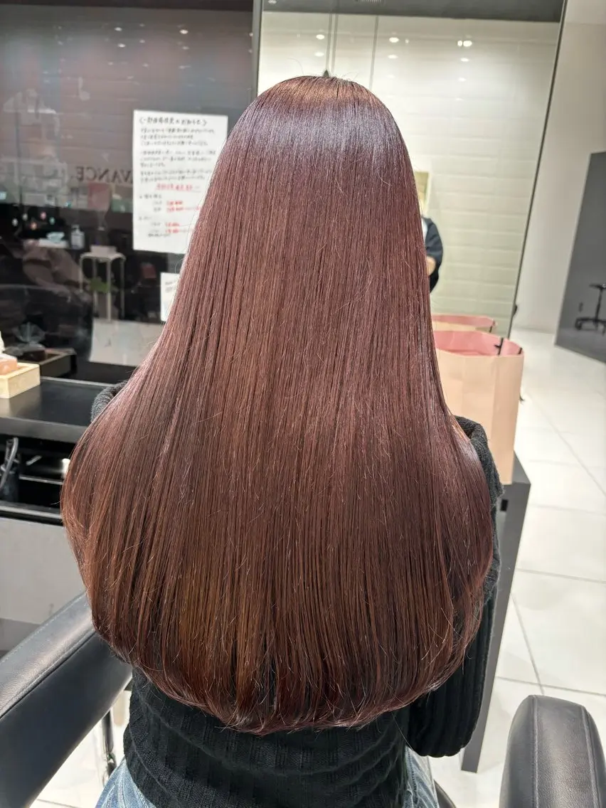 ロング 💞韓国カラー💞 あやかのヘアスタイル