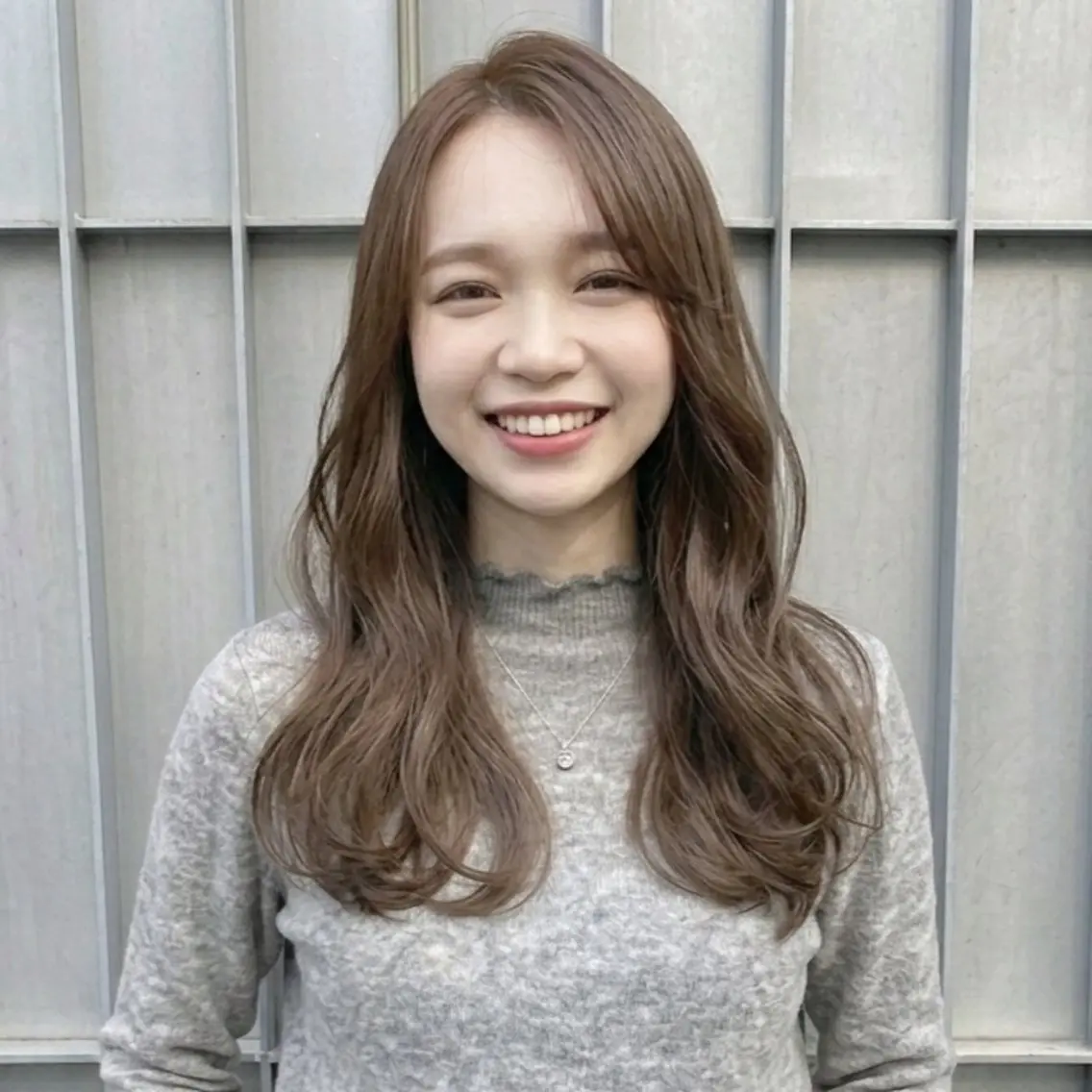 セミロング カット ヘアカラー トリートメント 原田 祥彰のヘアスタイル