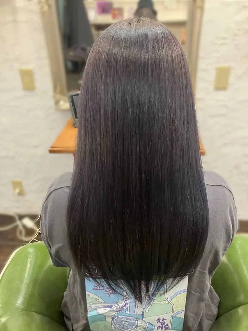 ロング カット ヘアカラー 末吉 慶多のヘアスタイル