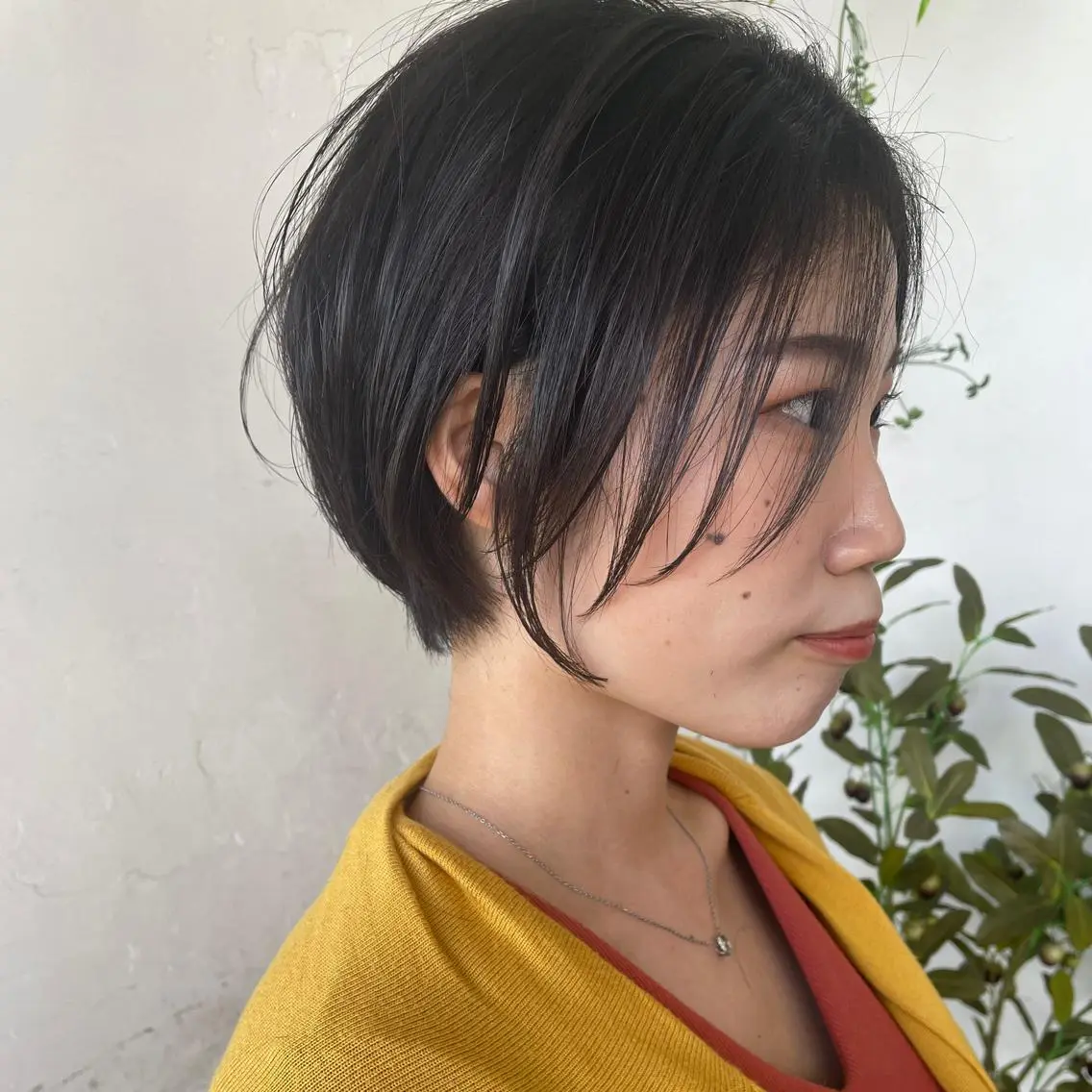 ショート カラー ショートボブ ハンサムショート 丸みショート デザインカラー ハイライトカラー カット ヘアカラー トリートメント 京都大人女性ショート 徒歩1分/秋山のヘアスタイル