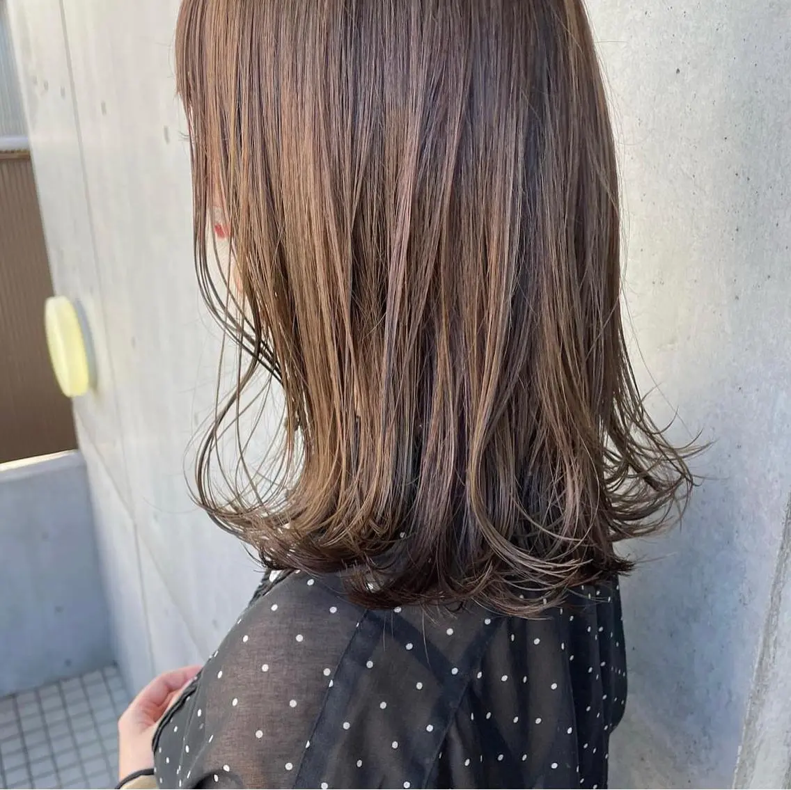 カラー ショコラグレージュ グレージュ カット ヘアカラー トリートメント 天王寺韓国ヘア/ 髪質改善/小山歓実のヘアスタイル