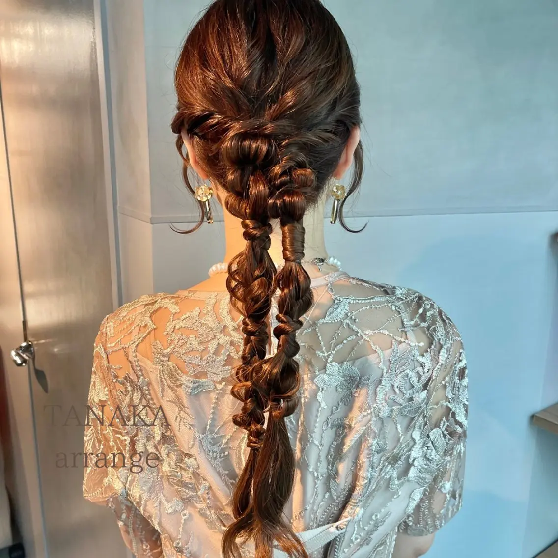 ヘアアレンジ ポニーテール 結婚式・ブライダル 卒業式のヘアスタイル ヘアセット charm《銀座》 ヘアセット/縮毛矯正のヘアスタイル