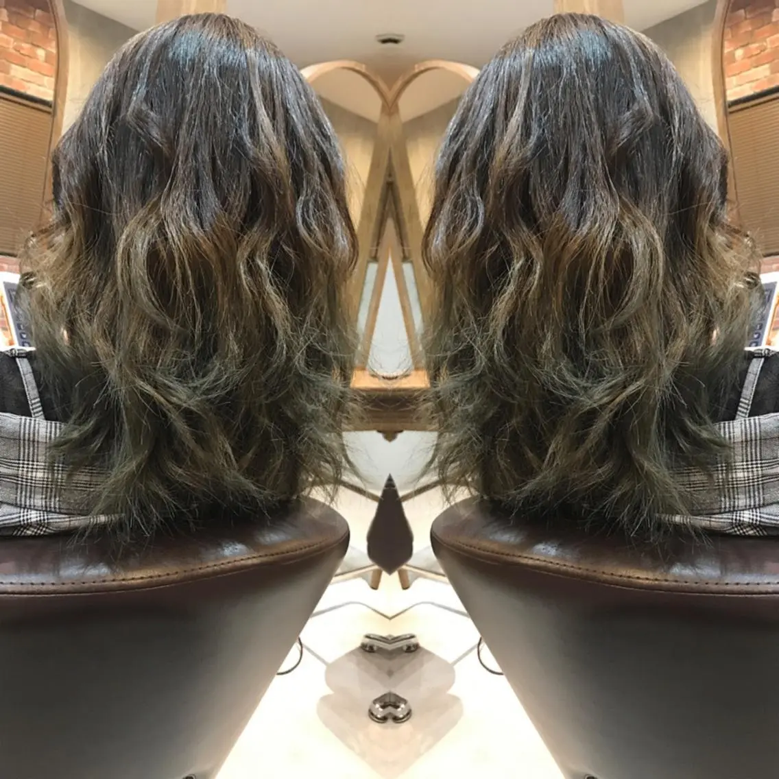 ロング カラー カット ヘアカラー トリートメント 重政 和樹のヘアスタイル