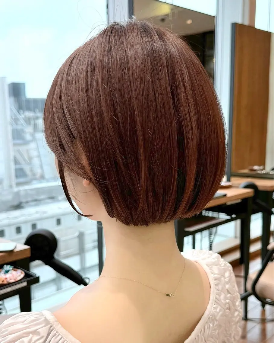 ショート カラー カット ヘアカラー トリートメント 💍新宿ショート 💍岩田莉奈のヘアスタイル