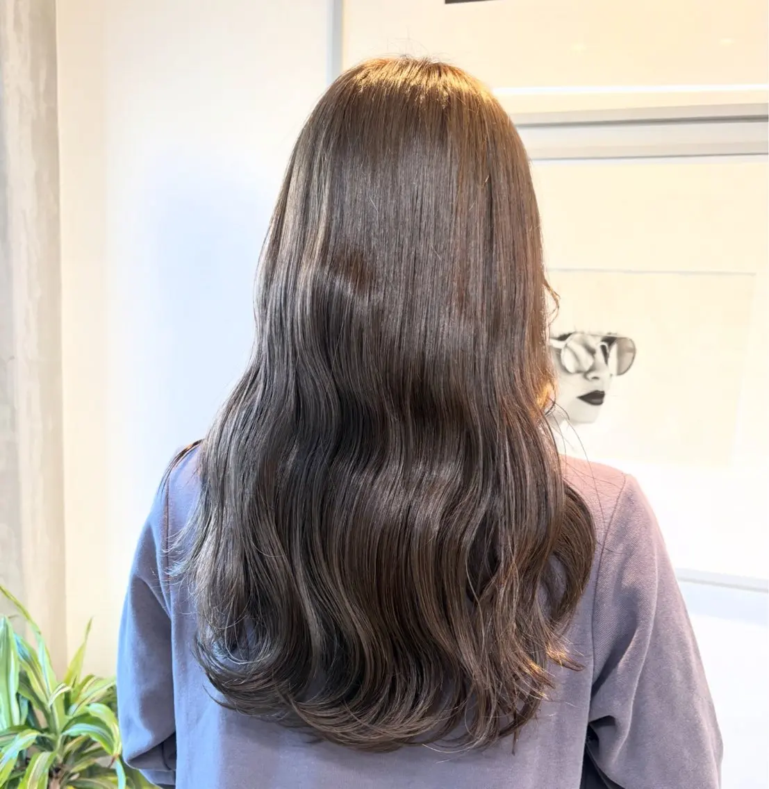 カラー ベージュカラー 透明感カラー グレージュ オリーブベージュ オリーブグレージュ ヘアカラー トリートメント ヘッドスパ ヘアセット カジュアルを女っぽく 𝗮𝘆𝗮𝗰𝗼のヘアスタイル
